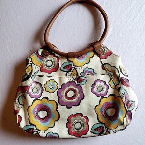Relic Floral Canvas Shoulder Bag Purse